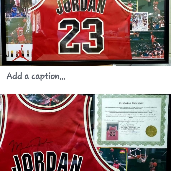 MICHAEL JORDAN AUTOGRAPHED JERSEY! - Picture 3 of 3